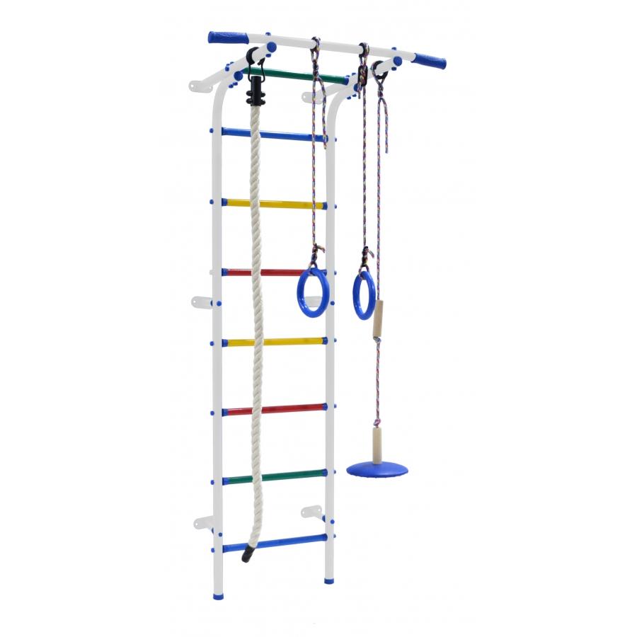Gymnase Enfant de Mur Espalier, Anneaux, Corde et Balançoire START MINI 180*60*47 cm.