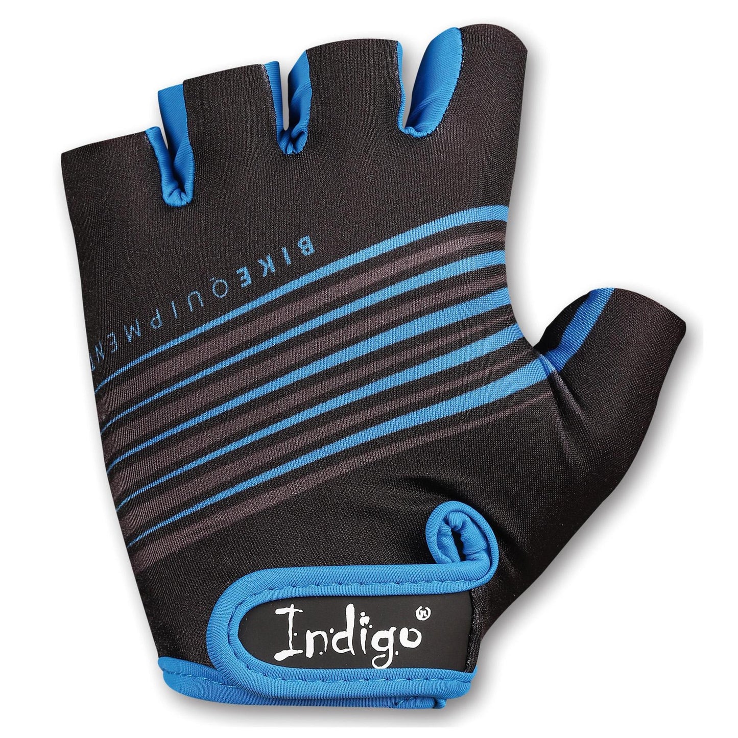 Cycling Gloves Men INDIGO Black-Blue