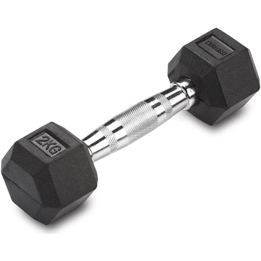 Mancuernas Hexagonales Hierro Fundido INDIGO Negro