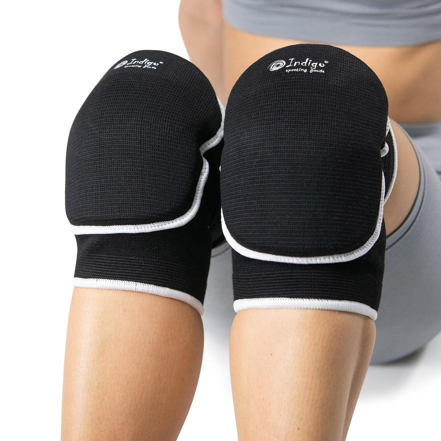 Genouillère Rembourrée pour Volleyball INDIGO Noir