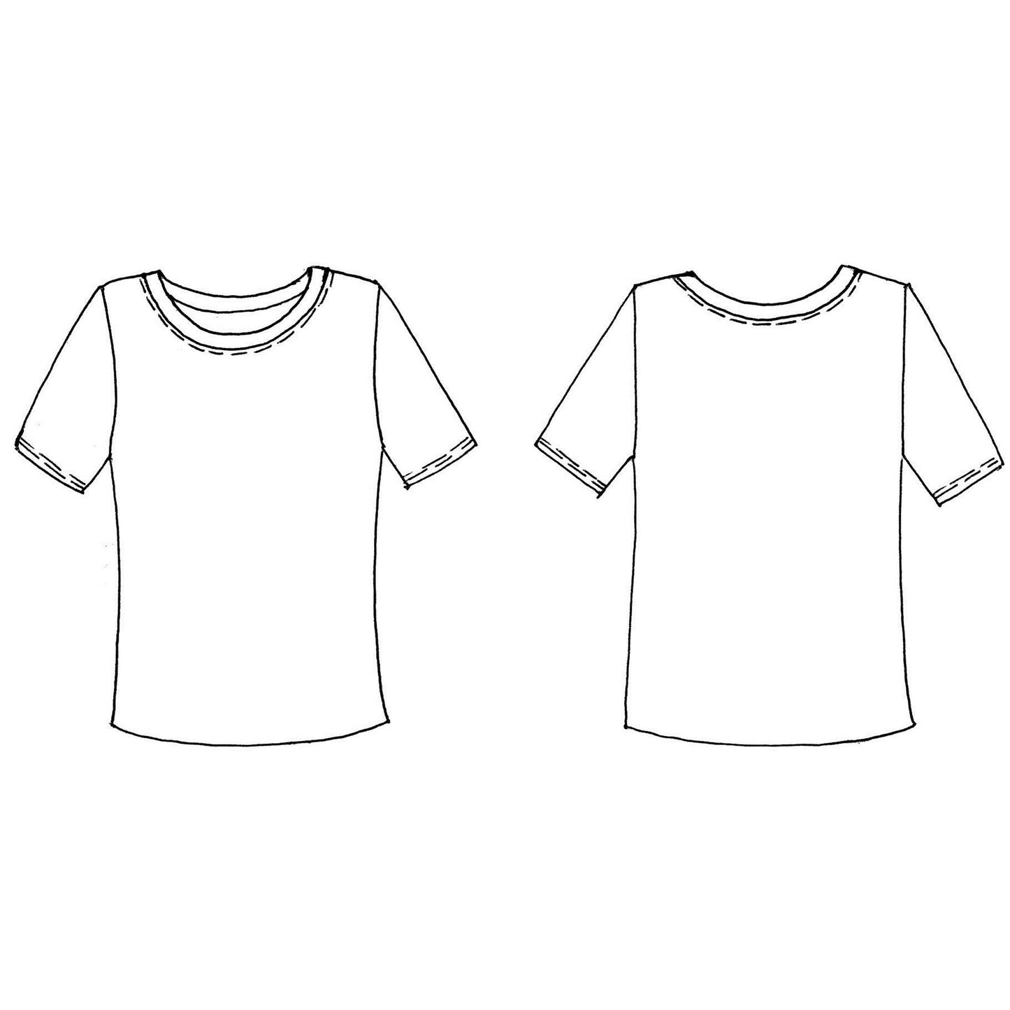 Gymnastics T-Shirt Short Sleeve INDIGO White