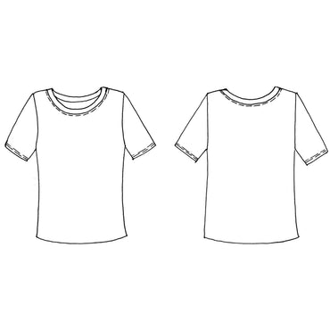 Gymnastics T-Shirt Short Sleeve INDIGO White