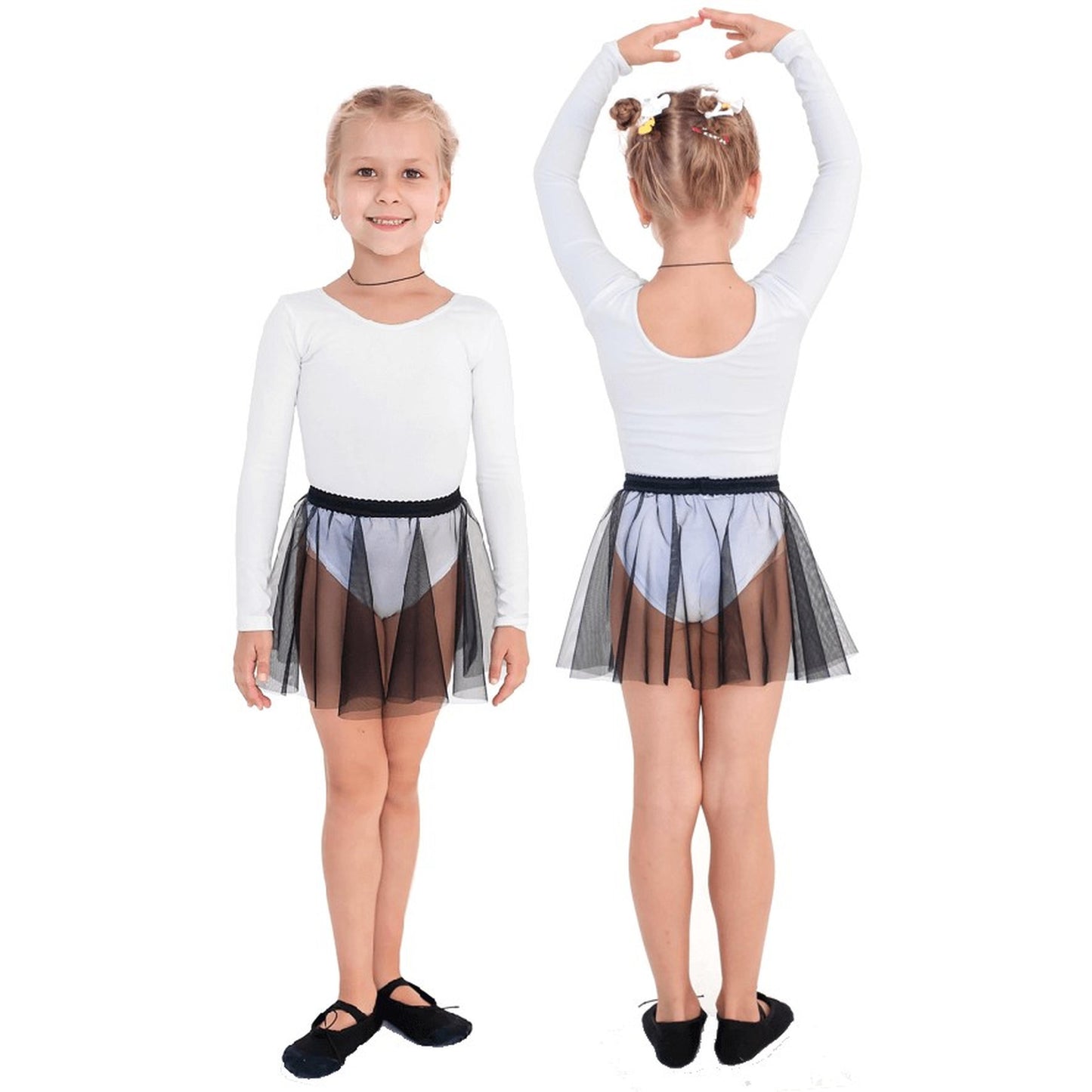 Jupe De Gymnastique Rythmique En Tissu De Maille INDIGO Noir
