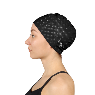 Swimming Cap Rubberized Fabric With 3D Effect INDIGO