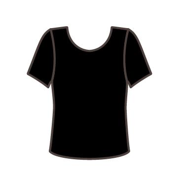 Elastic T-Shirt with Short Sleeves SOLO Black
