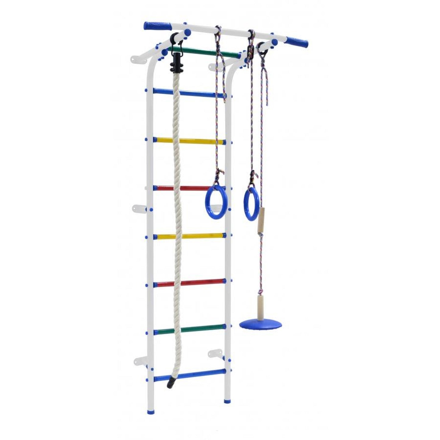 Gymnase Enfant de Mur Espalier, Anneaux, Corde et Balançoire START MINI 180*60*47 cm.