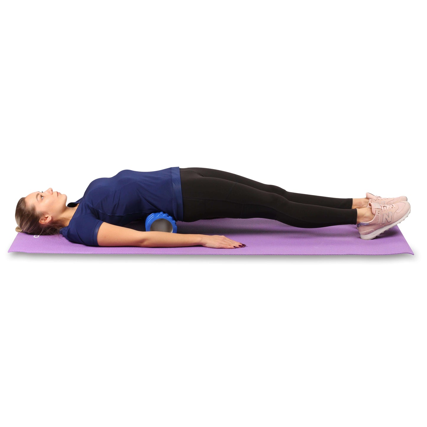 Rouleau en Mousse Rond pour Massages Musculaires et Yoga PVC INDIGO 33*14 cm.