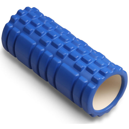 Foam Roller Round For Muscle Massages And Yoga PVC Indigo 33*14 cm