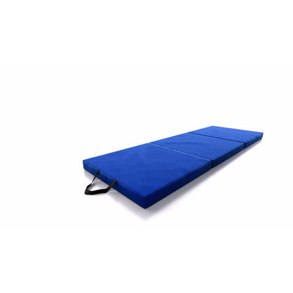 DRUNA Colchoneta Gimnasia Plegable 195x80x6 cm con Asas - Azul