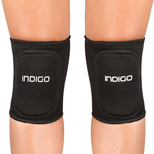 Elastic Knee Pads with Cushion for Children INDIGO