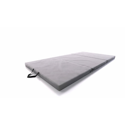 DRUNA Colchoneta Gimnasia Plegable 195x100x5 cm con Asas - Gris