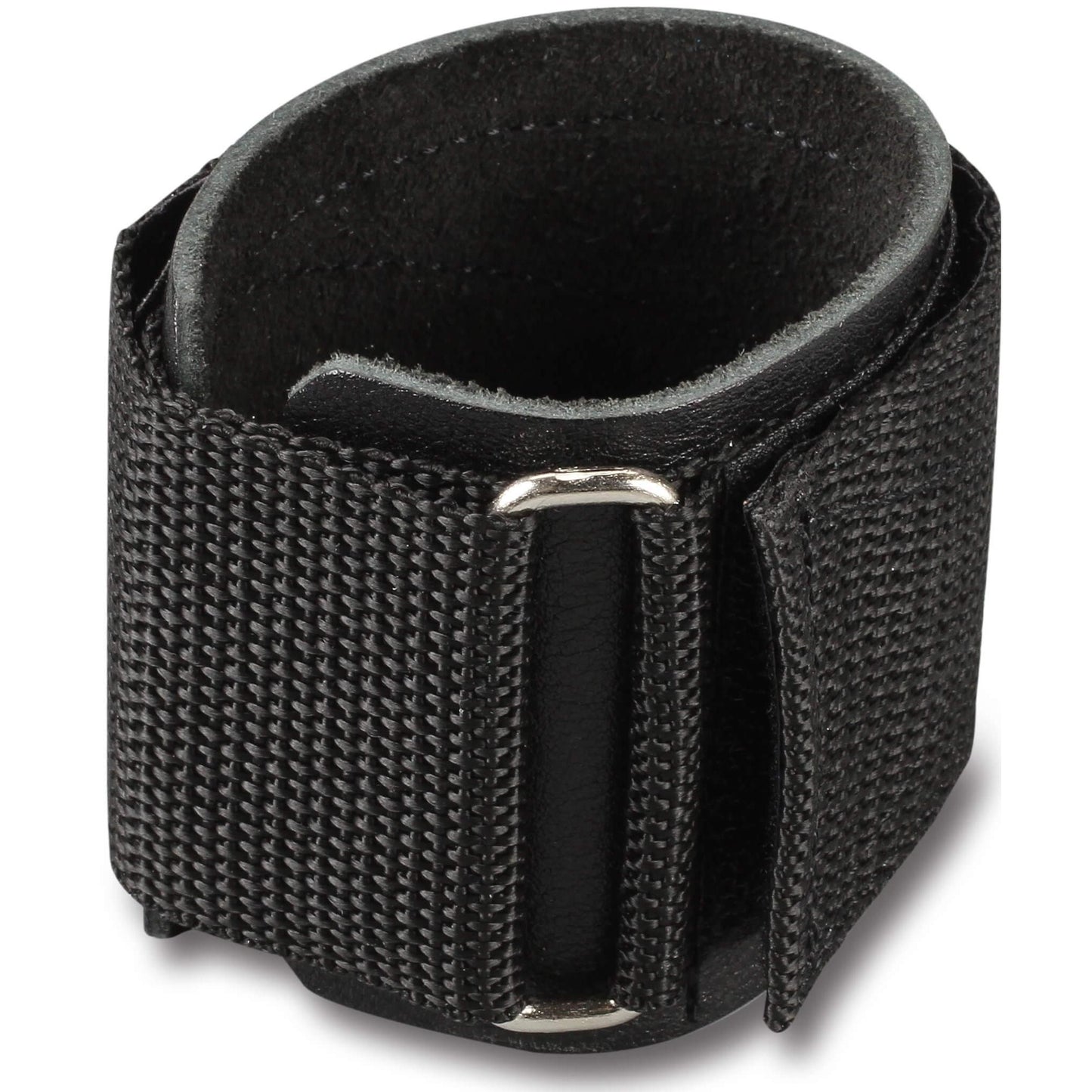 Reinforced Leather Wristband with Velcro Adjustment INDIGO Black 8*6.5 cm 1 Unit