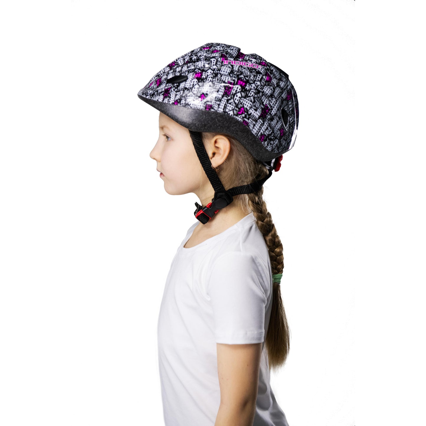 Children's Bicycle Helmet with Ventilation INDIGO 48-56 cm