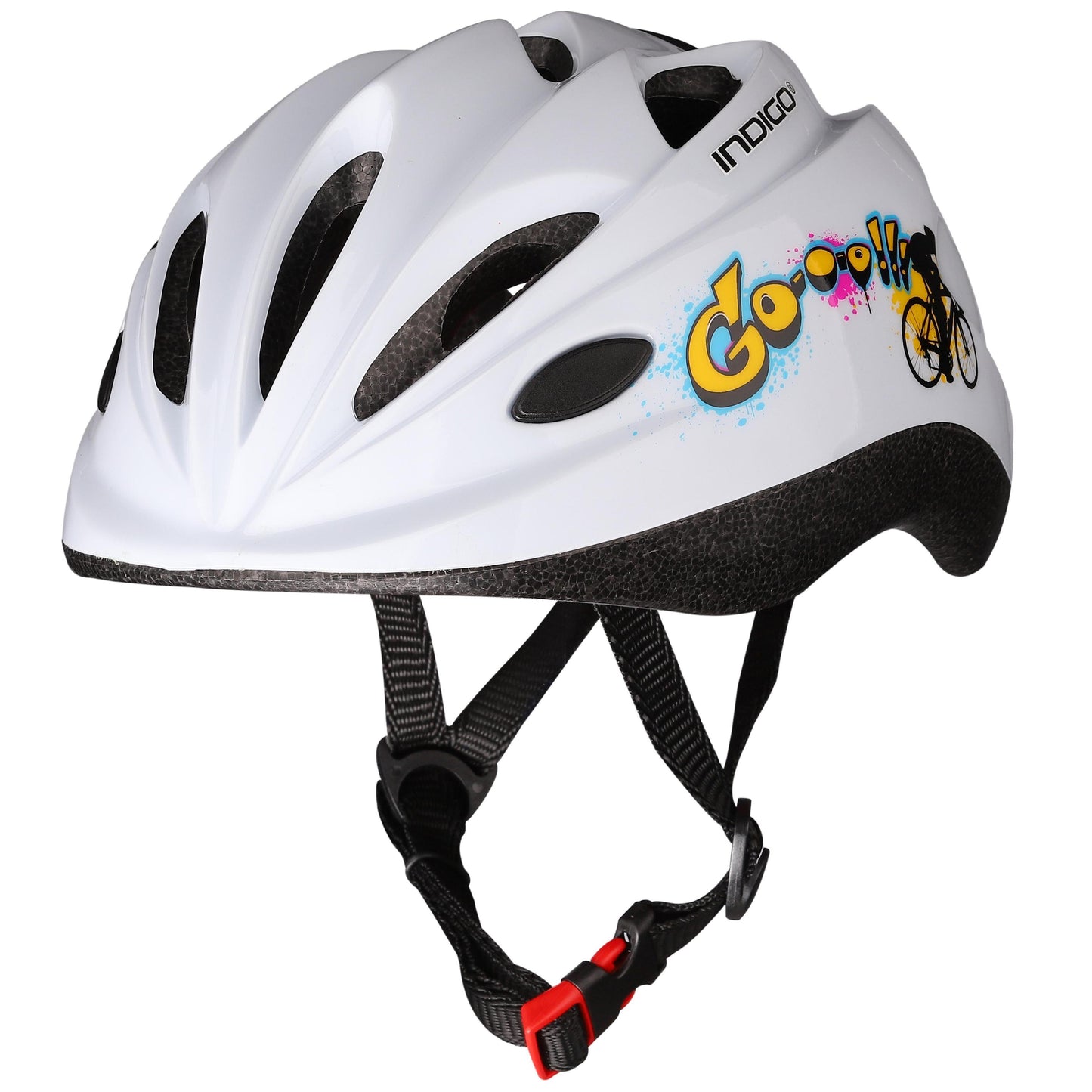 Children's Bicycle Helmet with Ventilation INDIGO 48-56 cm