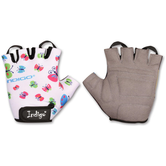 Guantes Ciclismo Infantil BUTTERFLY INDIGO Blanco