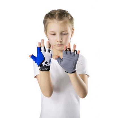 Gants Cyclisme Enfant Étoiles Indigo