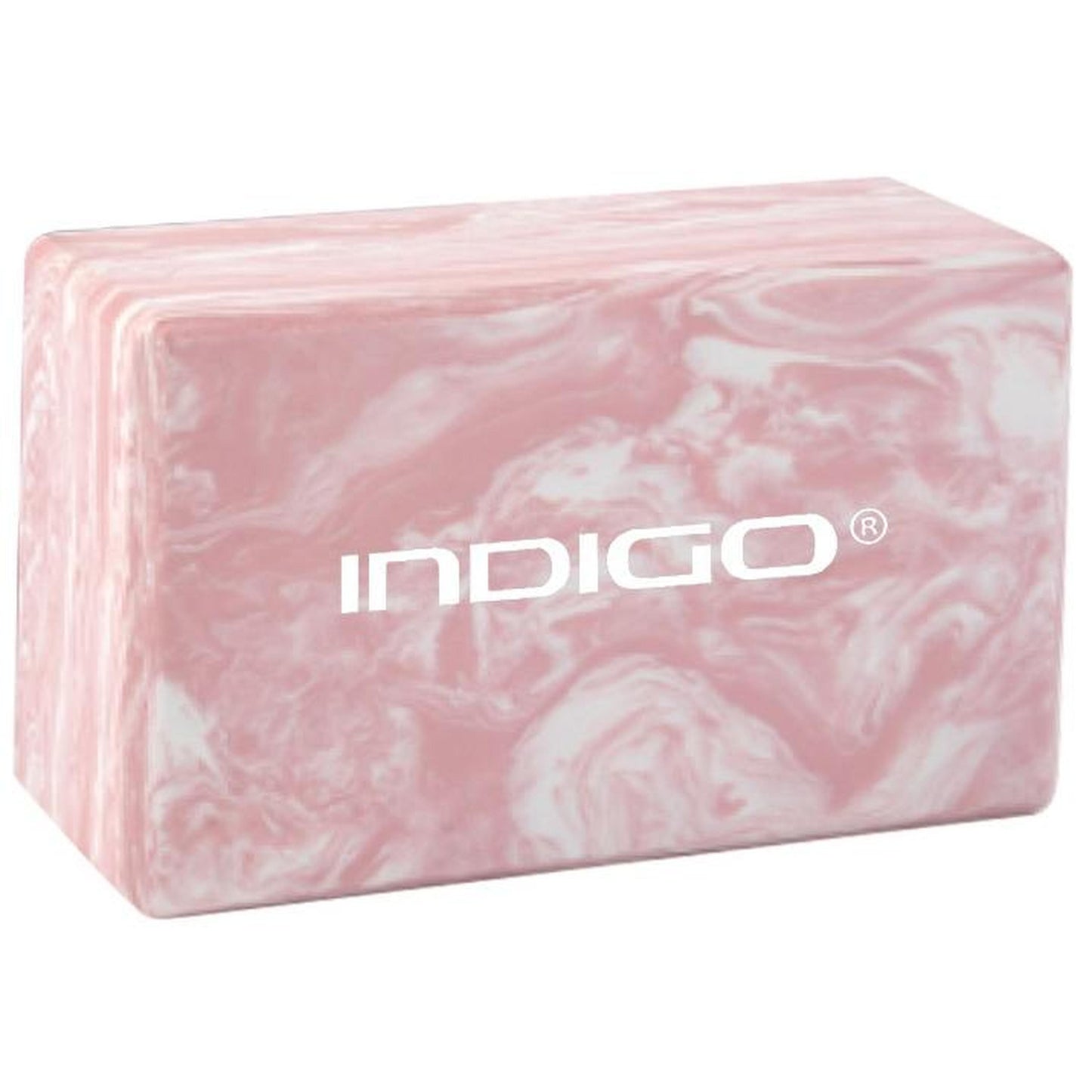 Bloque de Yoga INDIGO 2 Piezas de Espuma EVA y Pilates Ligero y Antideslizante Mármol