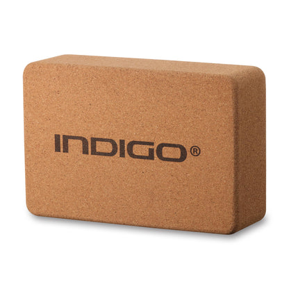 Cork Yoga Block INDIGO 22.8*15.2*7.1 cm