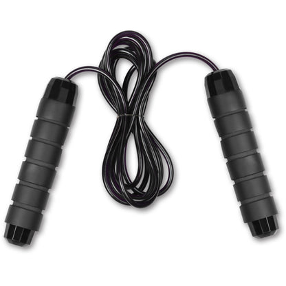 Jump Rope With Braided Steel Cord and Neoprene Handles INDIGO 2.8 m