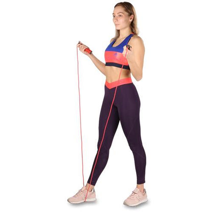 PVC Jump Rope With Plastic Handles Adjustable Cord Length INDIGO 2.75 m