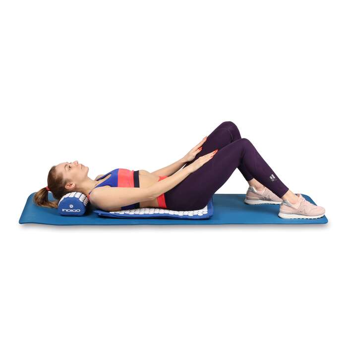 Massage Mat and Pillow INDIGO 67*42*2.5 cm, 38*15*10