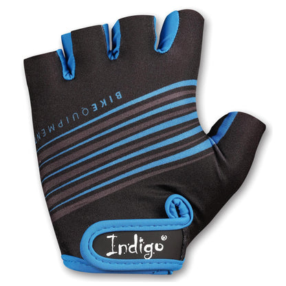 Gants Cyclisme Homme INDIGO Noir-Bleu