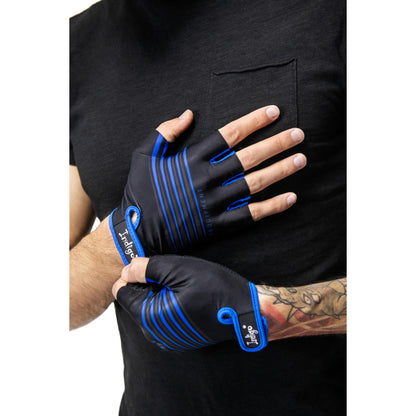 Gants Cyclisme Homme INDIGO Noir-Bleu