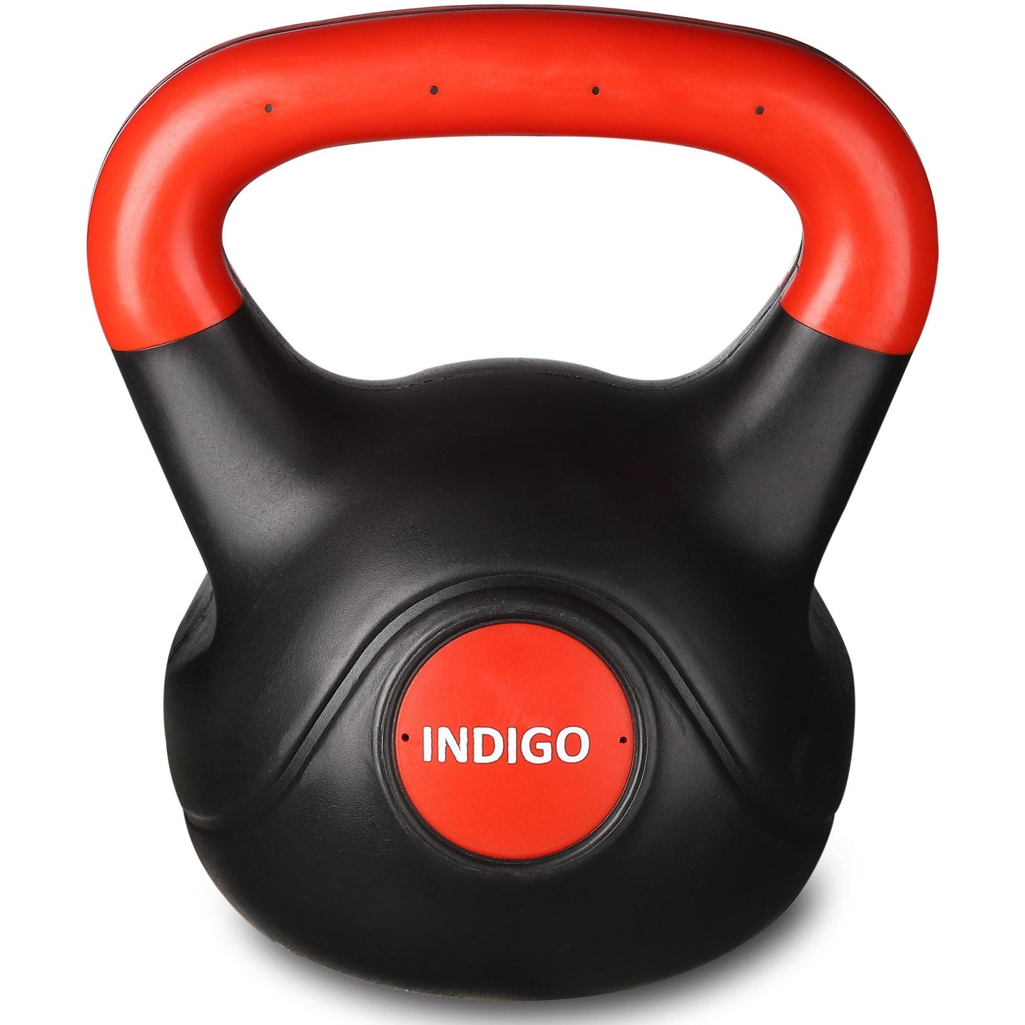 Plastic Kettlebell INDIGO Black-Red