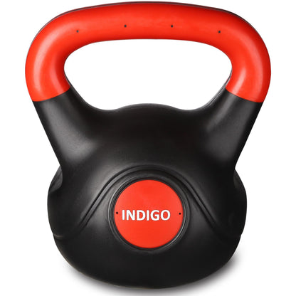 Plastic Kettlebell INDIGO Black-Red