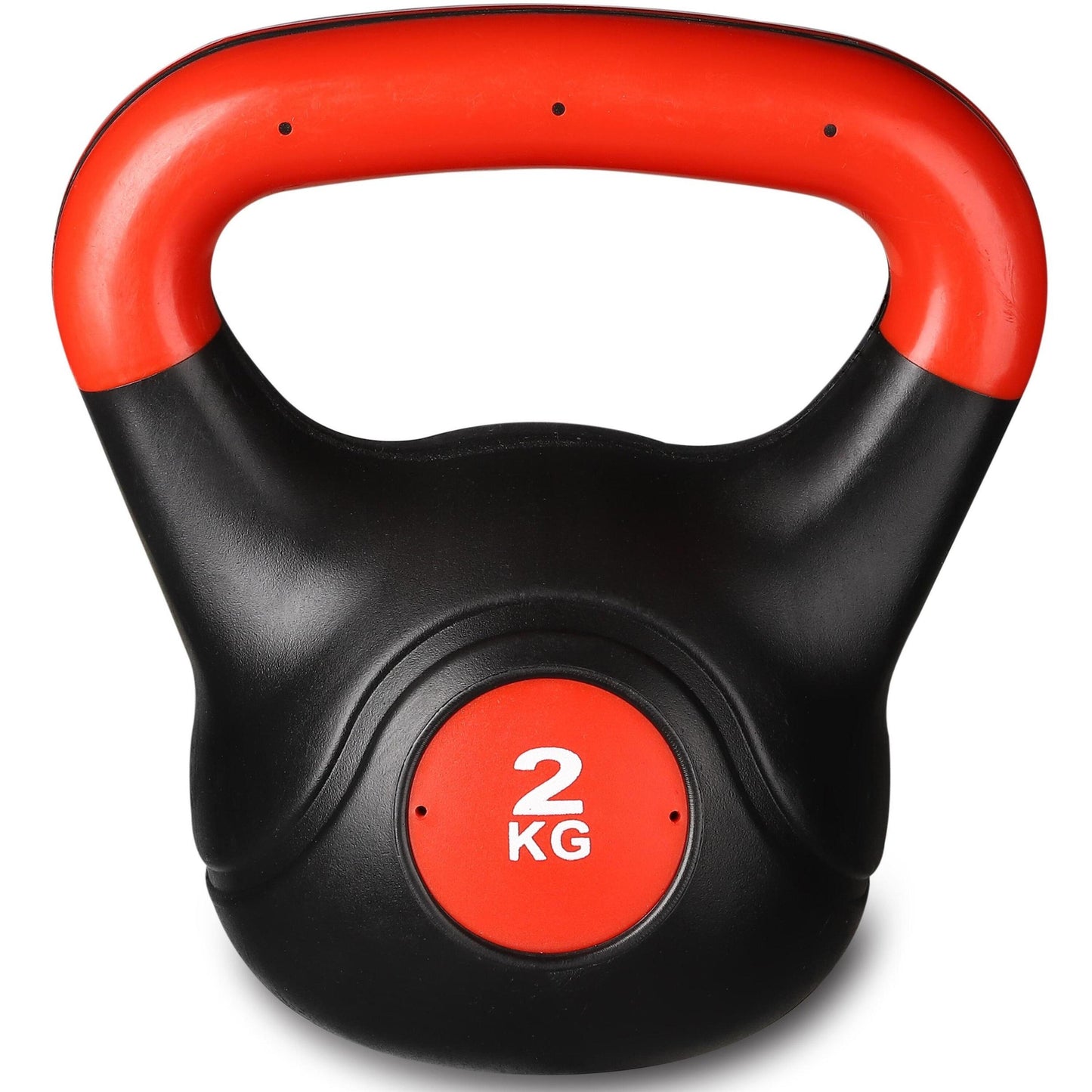 Plastic Kettlebell INDIGO Black-Red