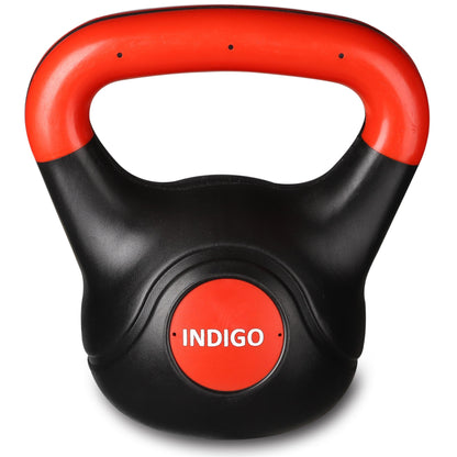 Plastic Kettlebell INDIGO Black-Red