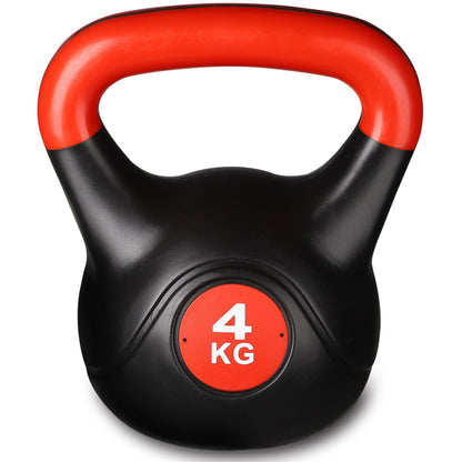 Plastic Kettlebell INDIGO Black-Red