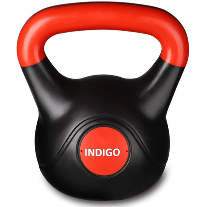 Plastic Kettlebell INDIGO Black-Red