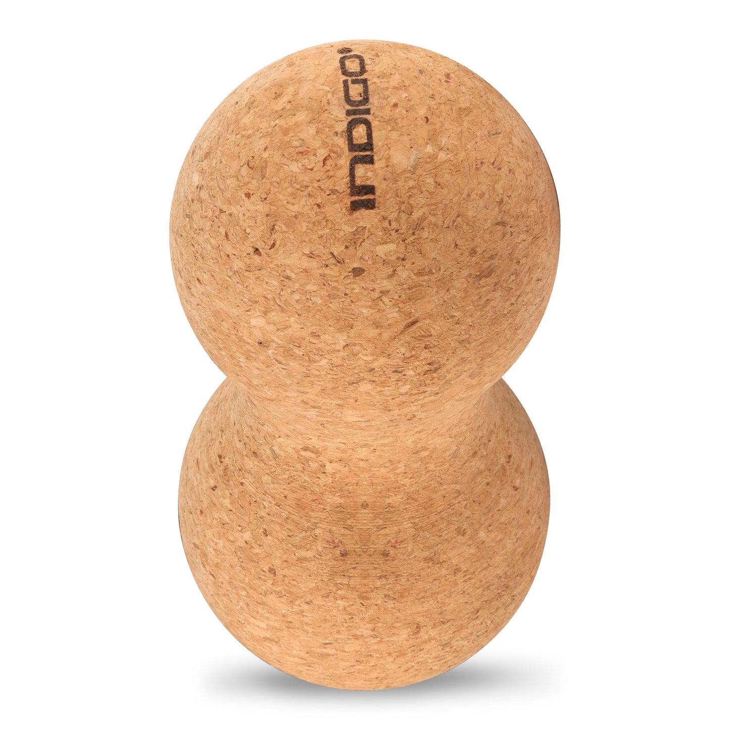 Double Cork Massage Ball For Yoga INDIGO Brown 13.5*6.5 cm