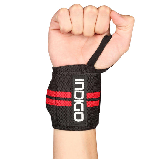 Sport Wristbands Gym INDIGO Black-Red