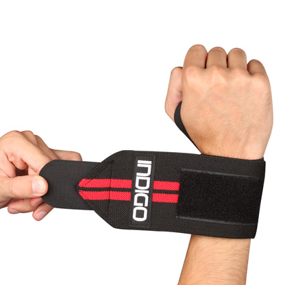 Sport Wristbands Gym INDIGO Black-Red