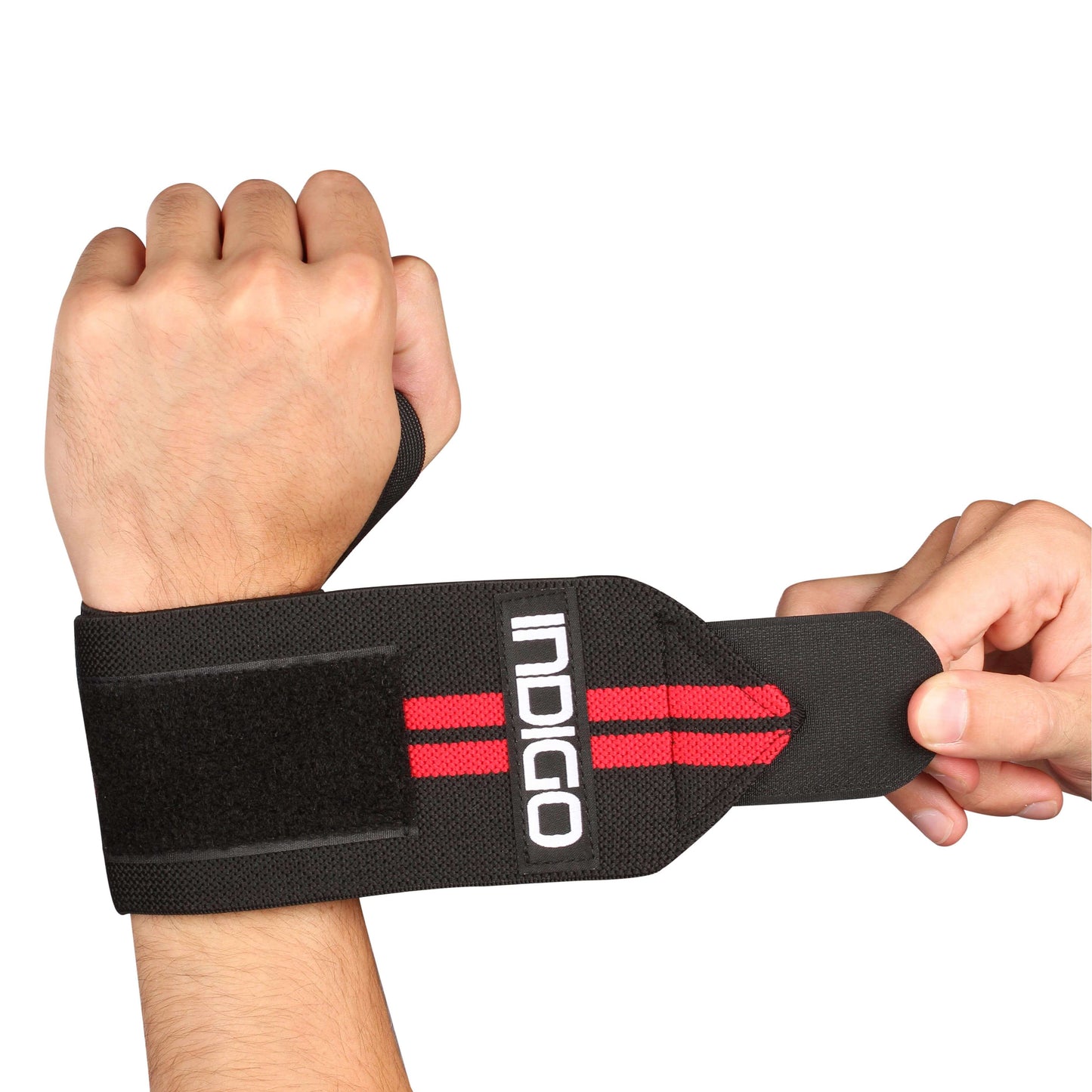 Sport Wristbands Gym INDIGO Black-Red