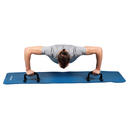 Agarraderas para Flexiones de Plástico hasta 120 Kg INDIGO 21*14*12 Negro