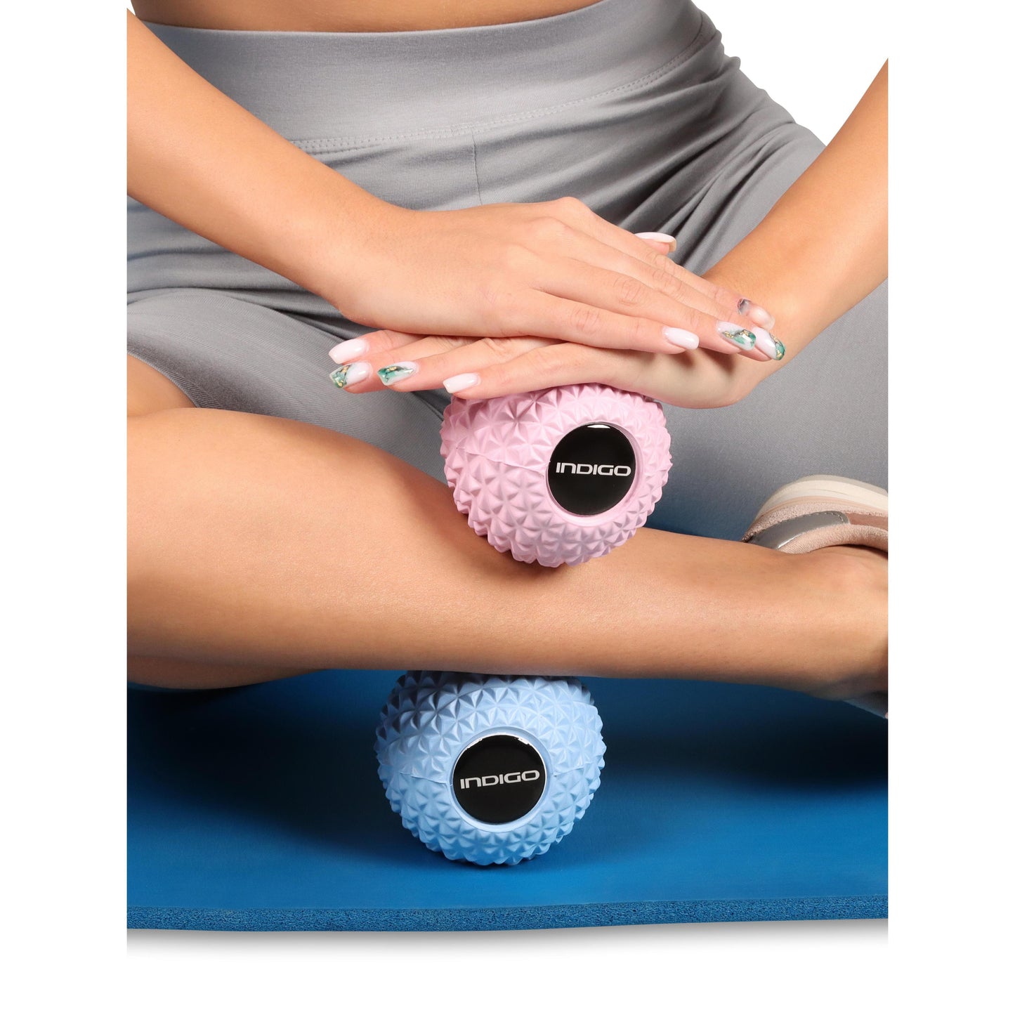 Massage Ball For Yoga Indigo 8.5 cm