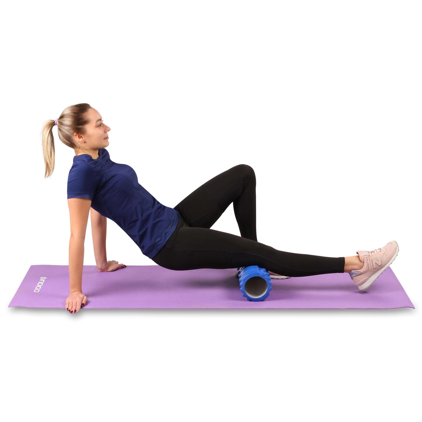 Foam Roller for Muscle Massages and Yoga PVC Indigo Multicolor 33*14 cm