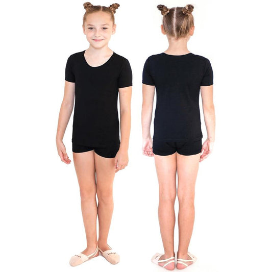 T-shirt de Gymnastique Manches Courtes INDIGO Noir