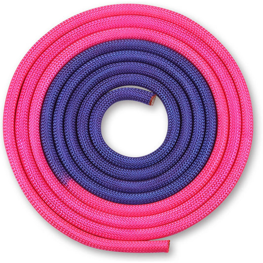 Weighted Rhythmic Gymnastics Rope 165g INDIGO Bicolor 3 m Violet-Pink