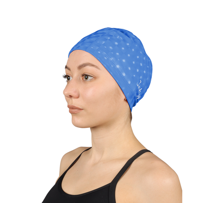 Gorro de Natación Tejido Engomado con Efecto 3D INDIGO