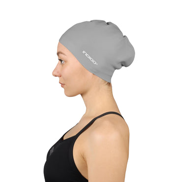 Swimming Cap Silicone for Long Hair INDIGO