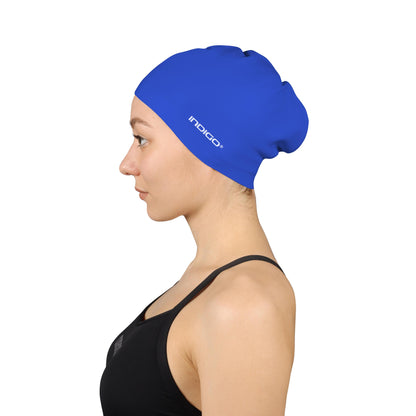 Swimming Cap Silicone for Long Hair INDIGO