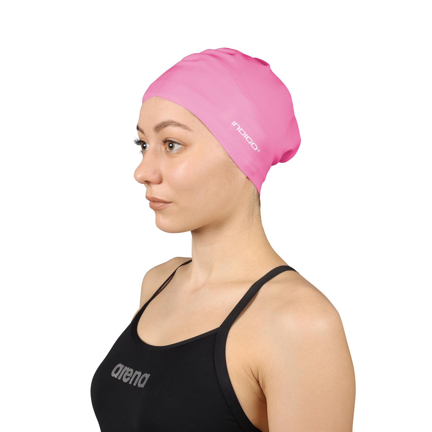 Swimming Cap Silicone for Long Hair INDIGO