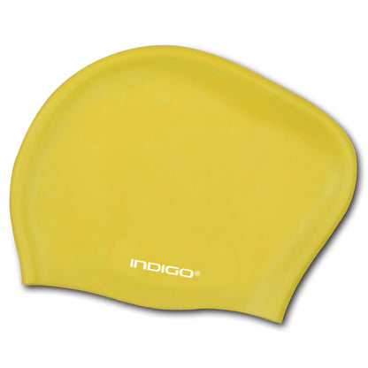 Swimming Cap Silicone for Long Hair INDIGO