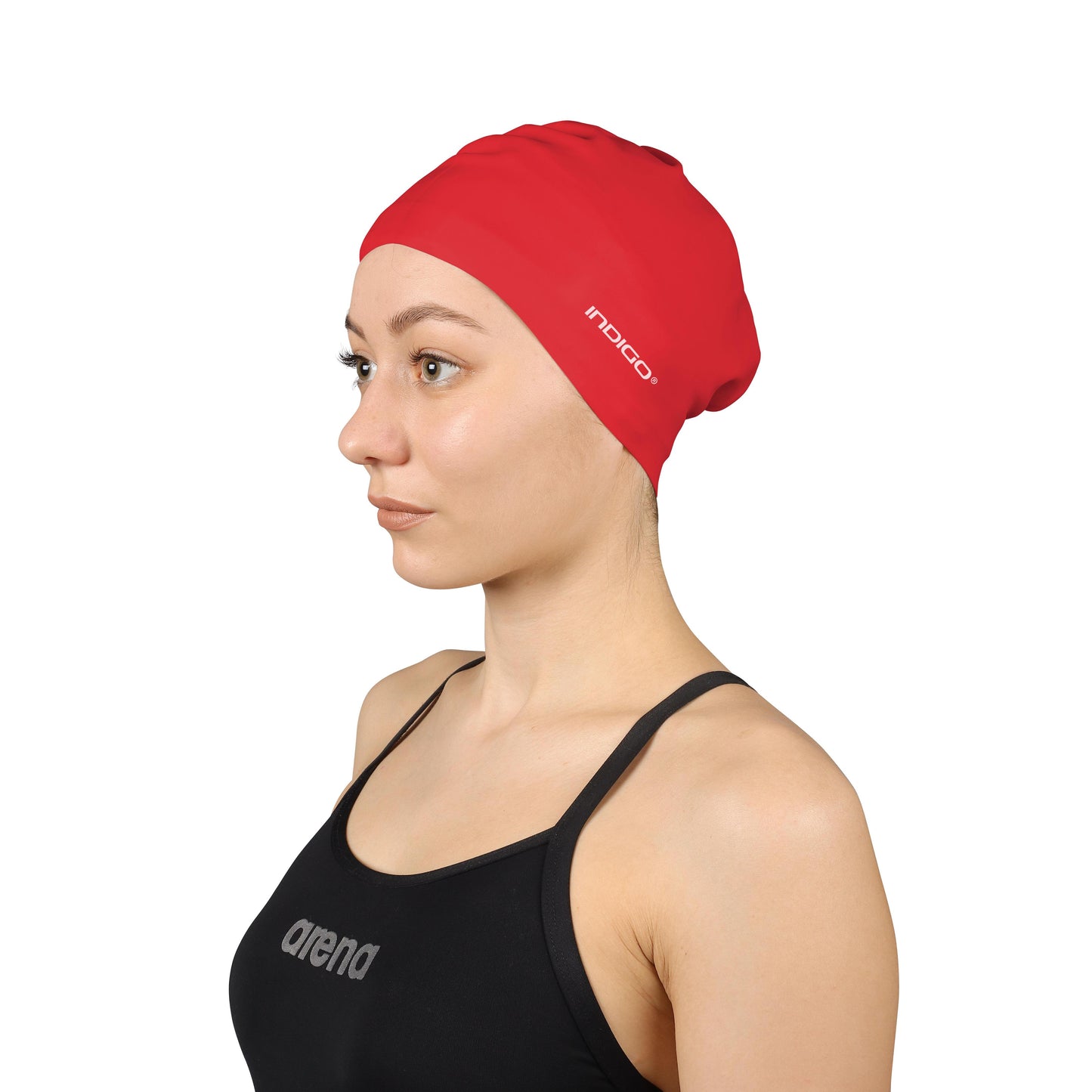 Swimming Cap Silicone for Long Hair INDIGO