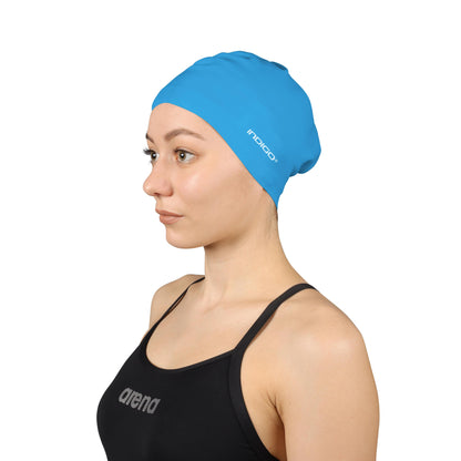 Swimming Cap Silicone for Long Hair INDIGO