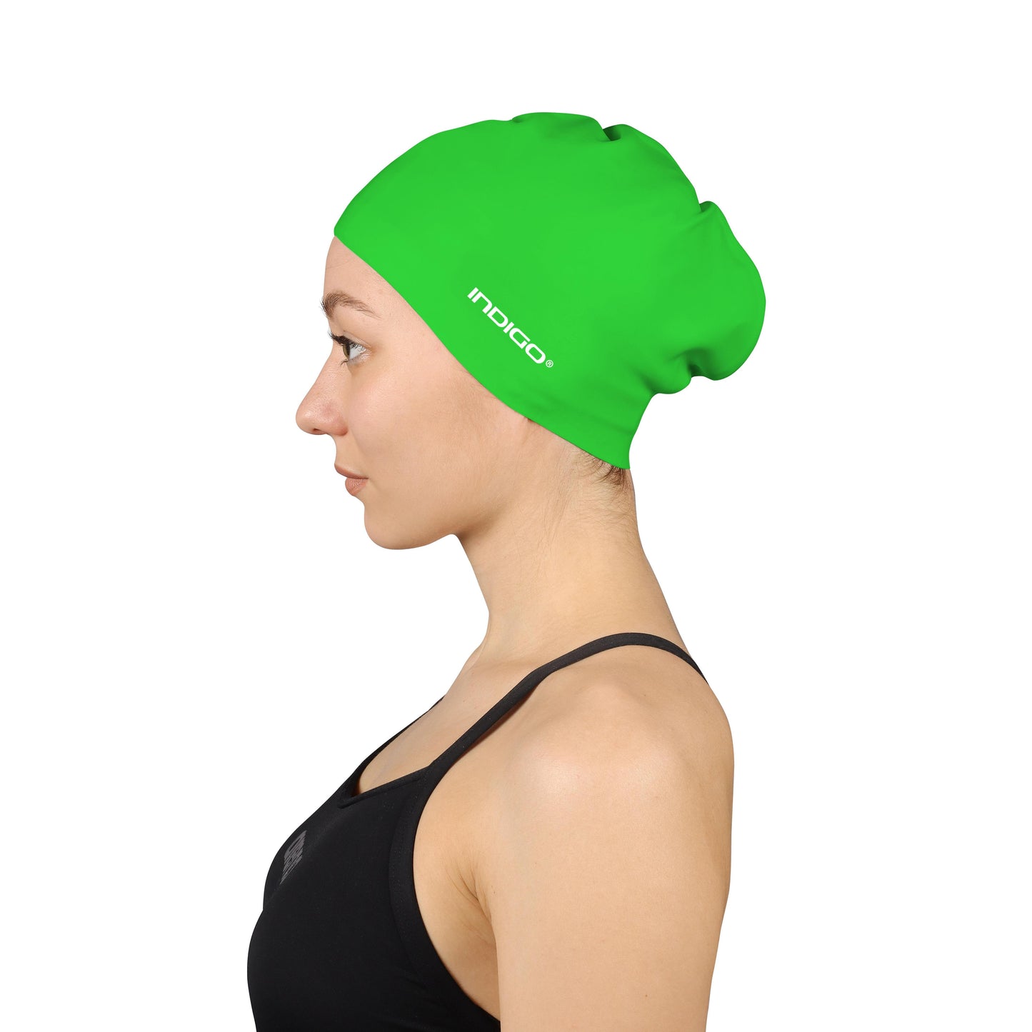 Swimming Cap Silicone for Long Hair INDIGO